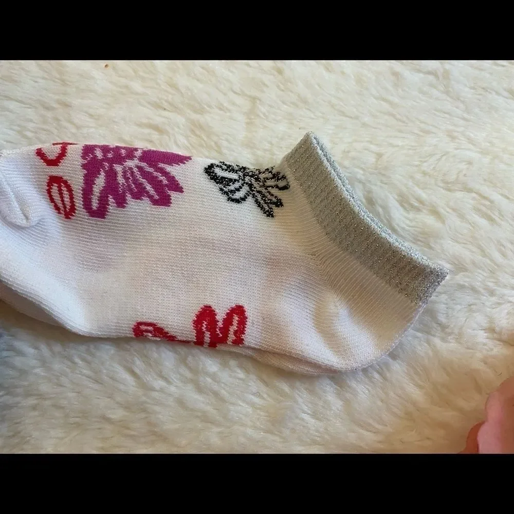 🎀BeBe Girls 10 pack Sport Socks Size : 7-10
